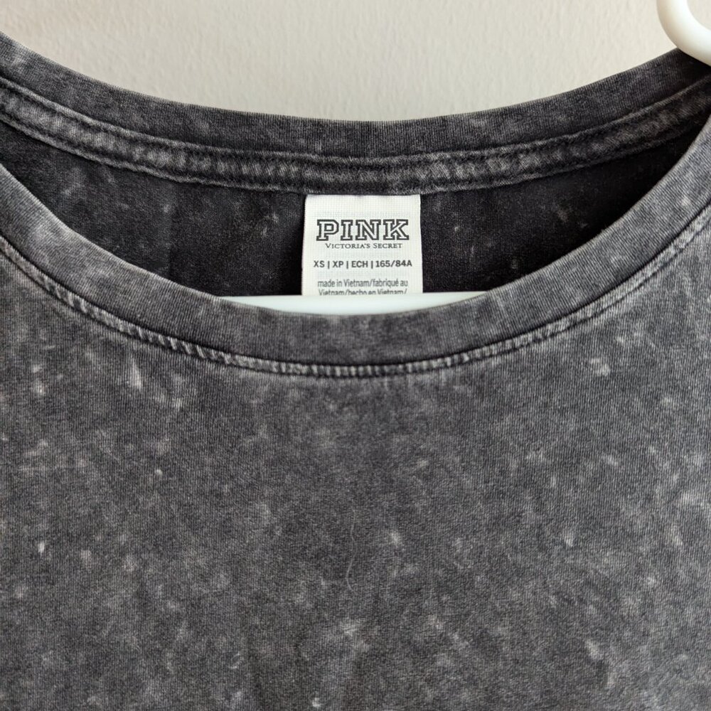 Ruched t-shirt dress, black, XS - Picture 3 of 6